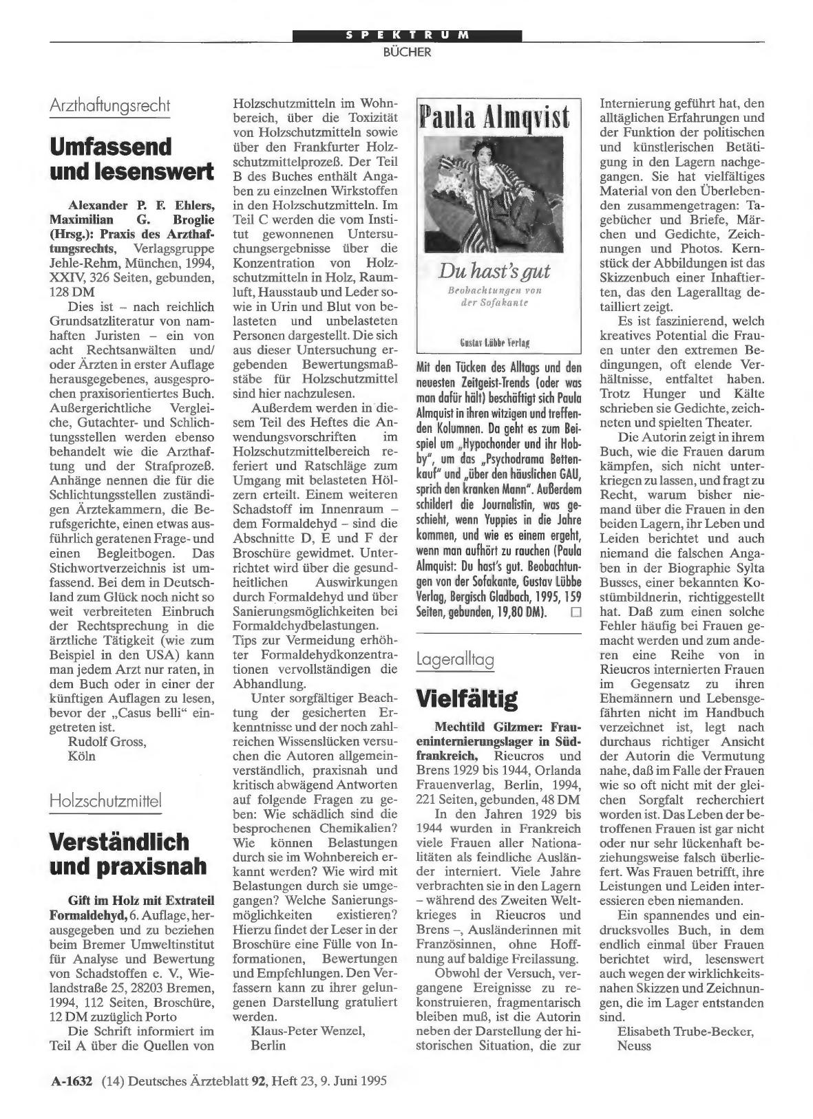 Vorschauseite 1: Arzthaftungsrecht: Umfassend und lesenswert