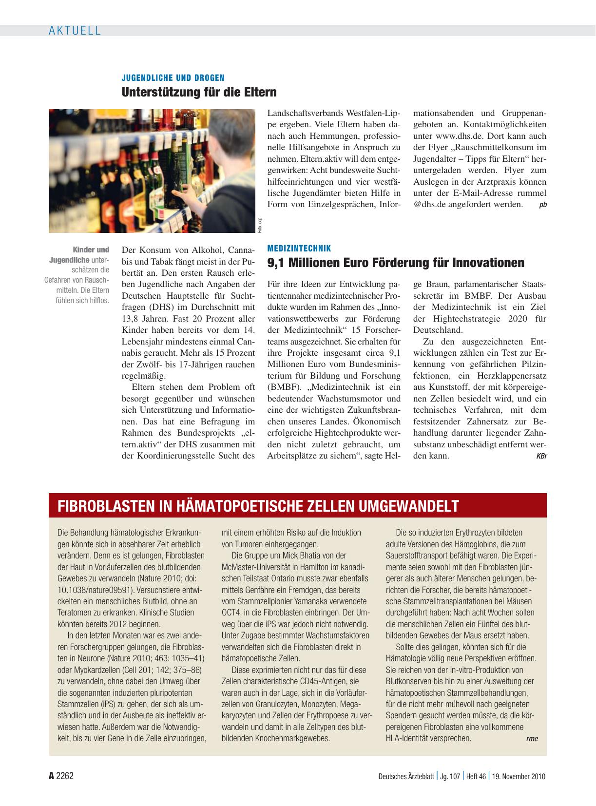 Vorschauseite 1: Jugendliche und Drogen: Unterstützung für die Eltern