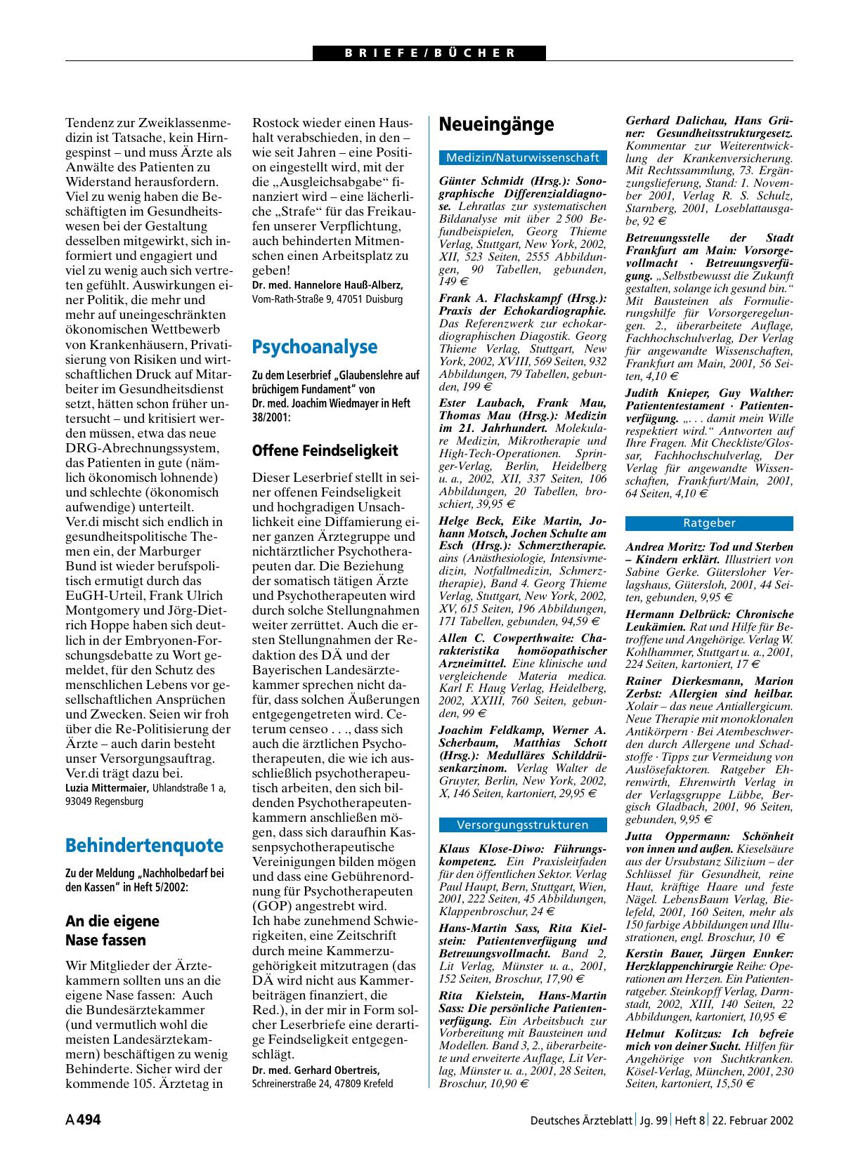 Vorschauseite 1: Behindertenquote: An die eigene Nase fassen