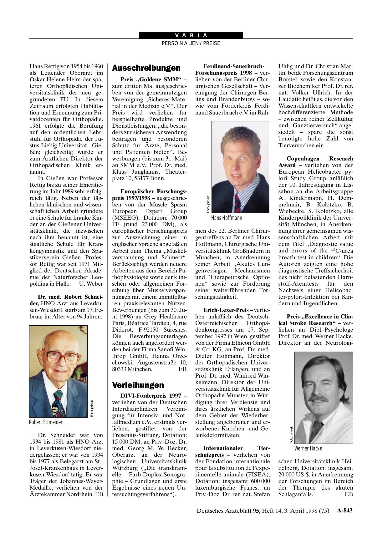 Vorschauseite 1: Gestorben