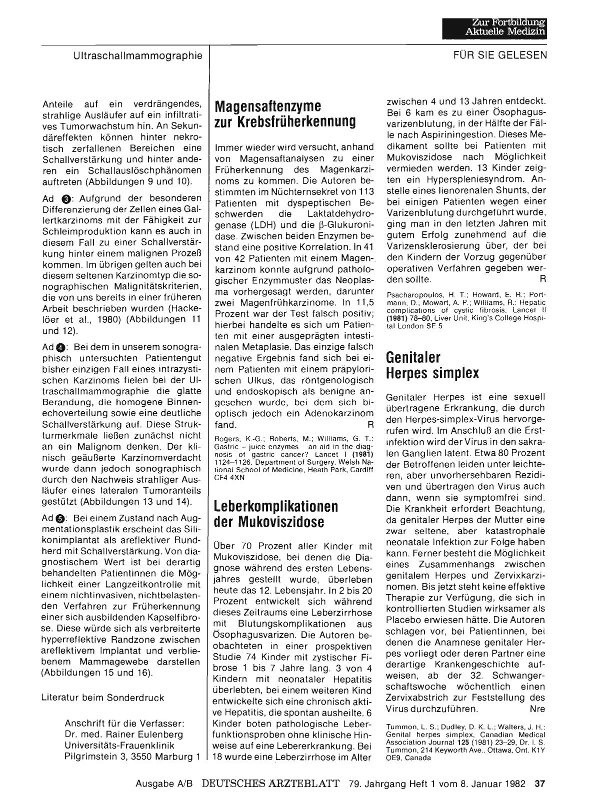 Vorschauseite 1: Leberkomplikationen der Mukoviszidose