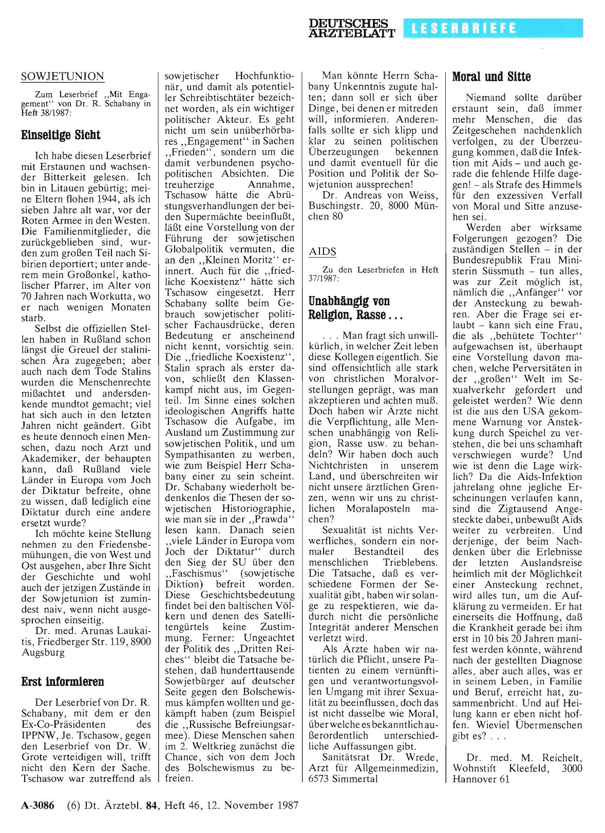 Vorschauseite 1: SOWJETUNION: Erst informieren