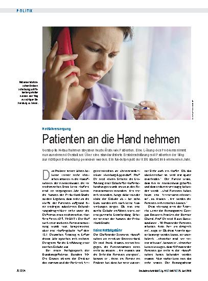 Vorschauseite 1: Notfallversorgung: Patienten an die Hand nehmen