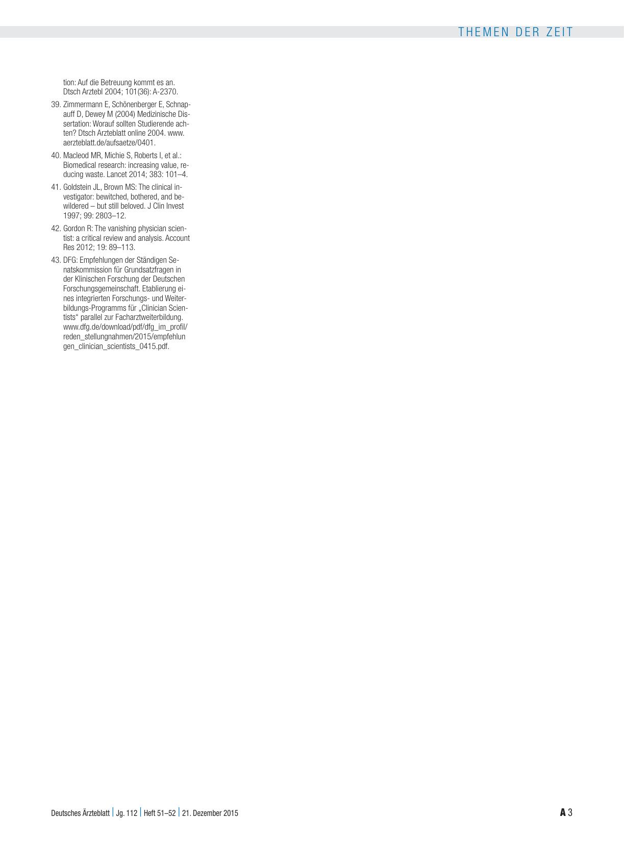 Vorschauseite 3: Promotion: Quo vadis Dr. med.?