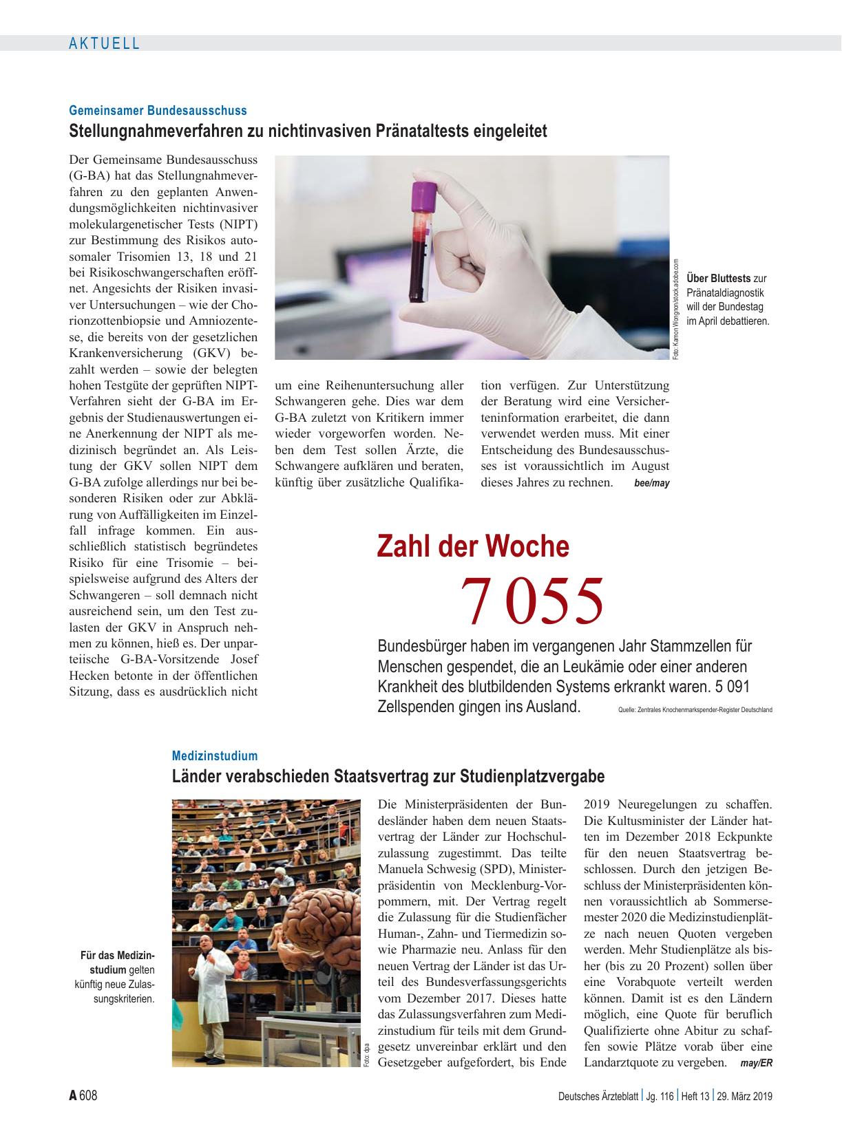 Vorschauseite 1: Zahl der Woche 7 055