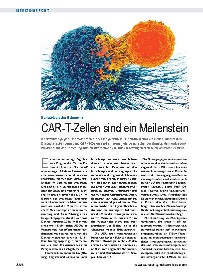 Vorschauseite 1: Hämatologische Malignome: CAR-T-Zellen sind ein Meilenstein