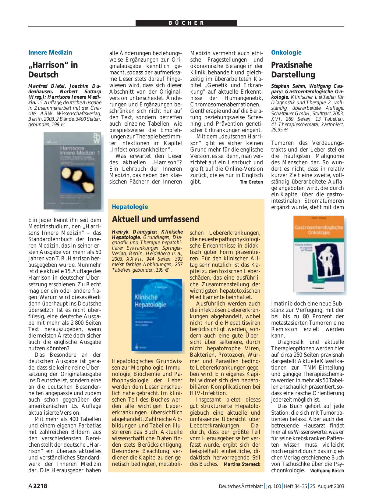 Vorschauseite 1: Gastroenterologische Onkologie