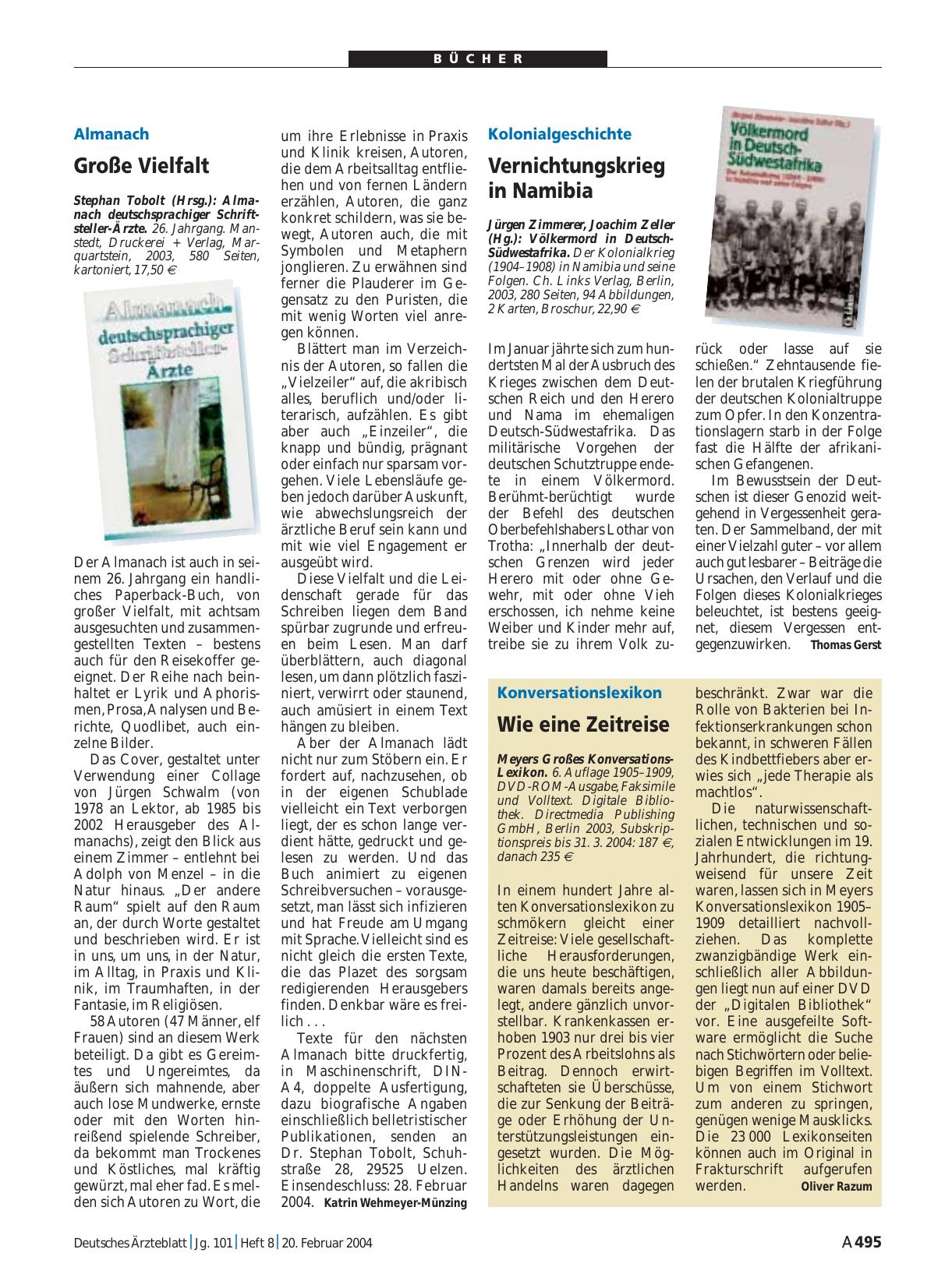 Vorschauseite 1: Völkermord in Deutsch-Südwestafrika