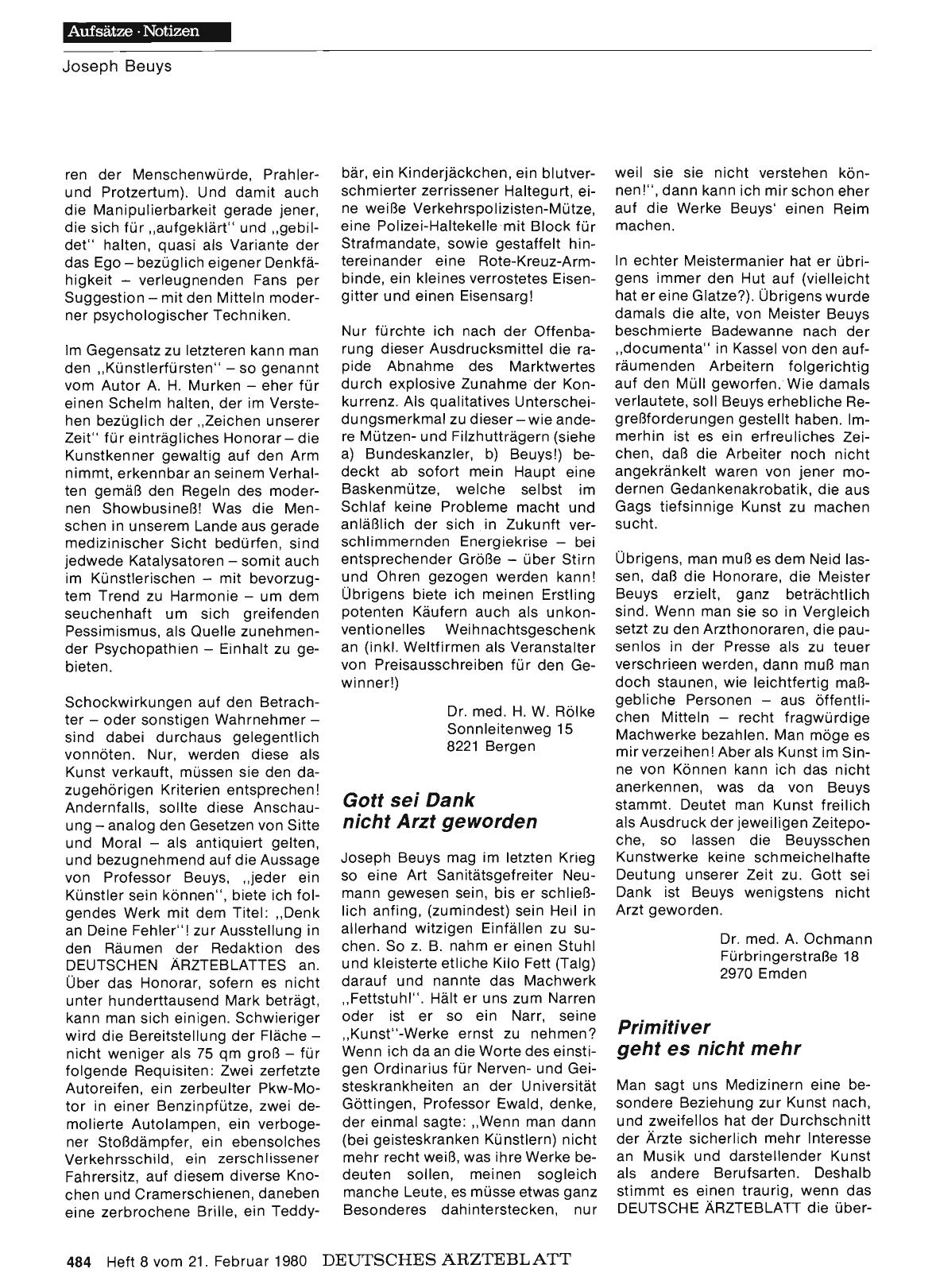 Vorschauseite 1: Auf der Suche nach dem Heil — Joseph Beuys und die Medizin: Gott sei Dank nicht Arzt geworden