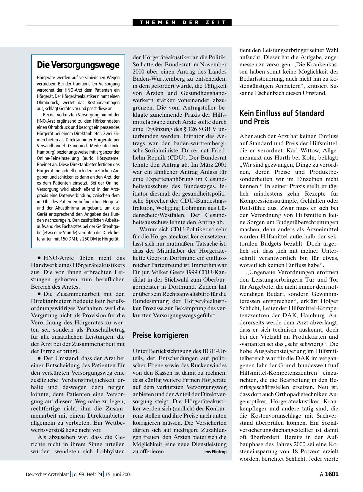 Vorschauseite 1: Die Versorgungswege