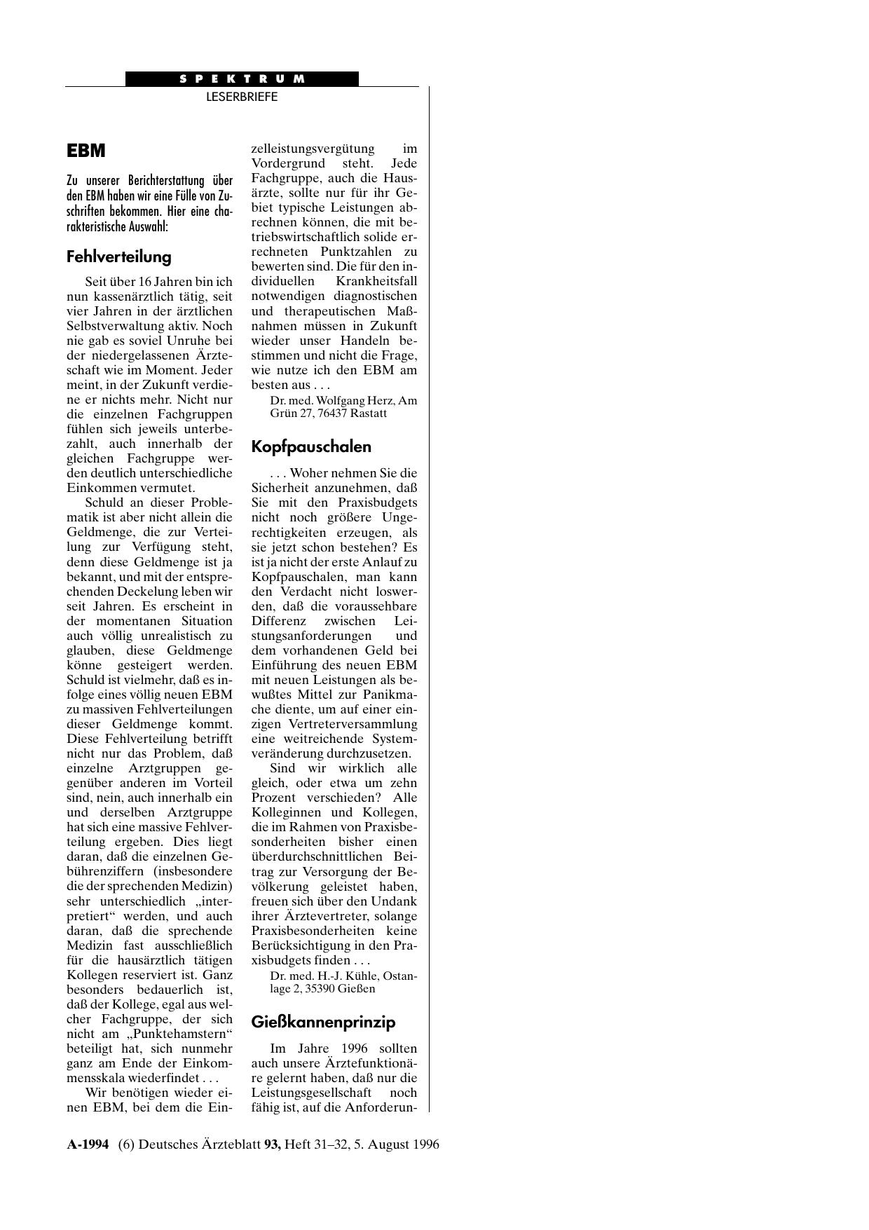 Vorschauseite 1: EBM: Schlechte Lösung