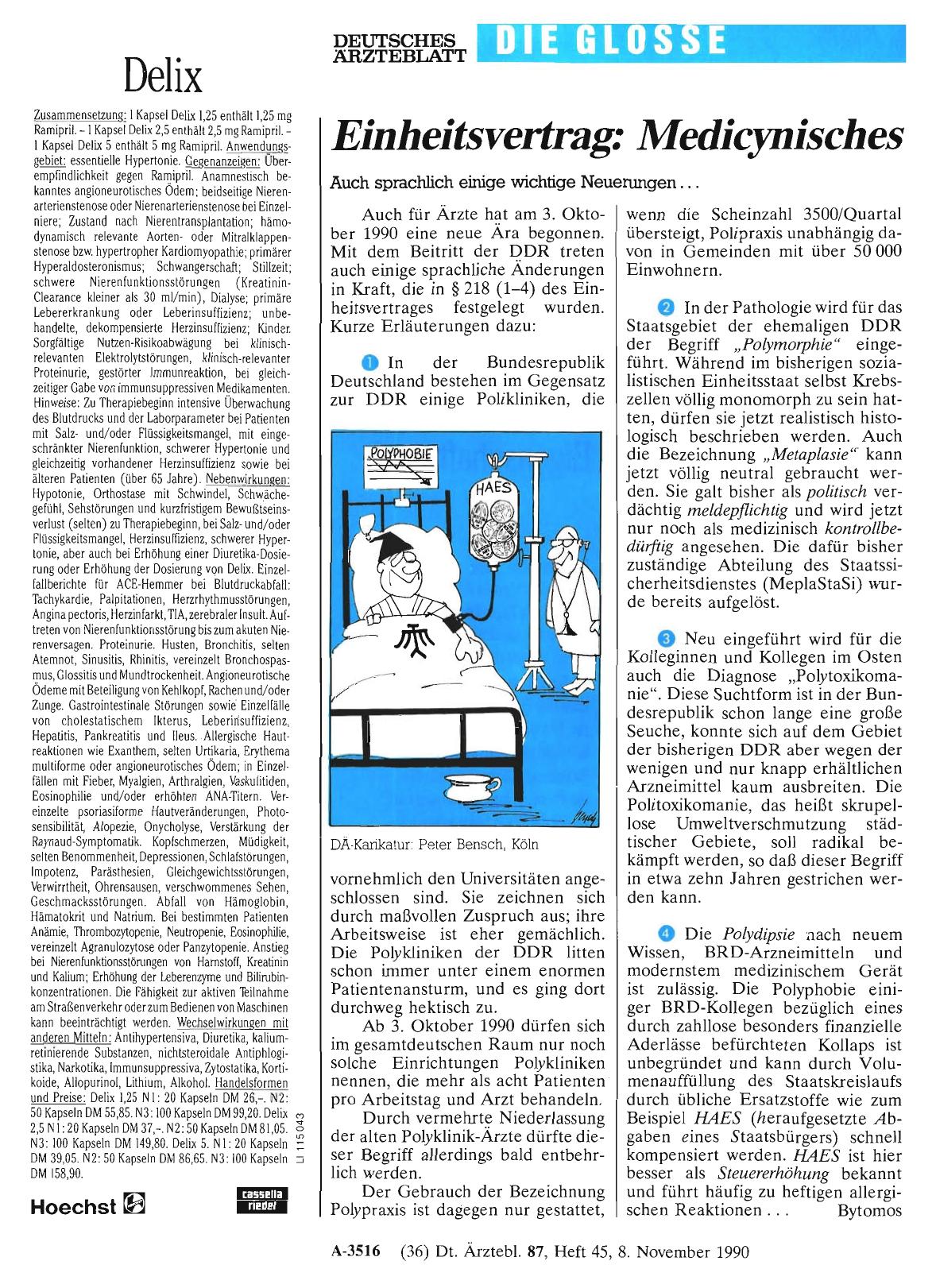 Vorschauseite 1: Einheitsvertrag: Medicynisches