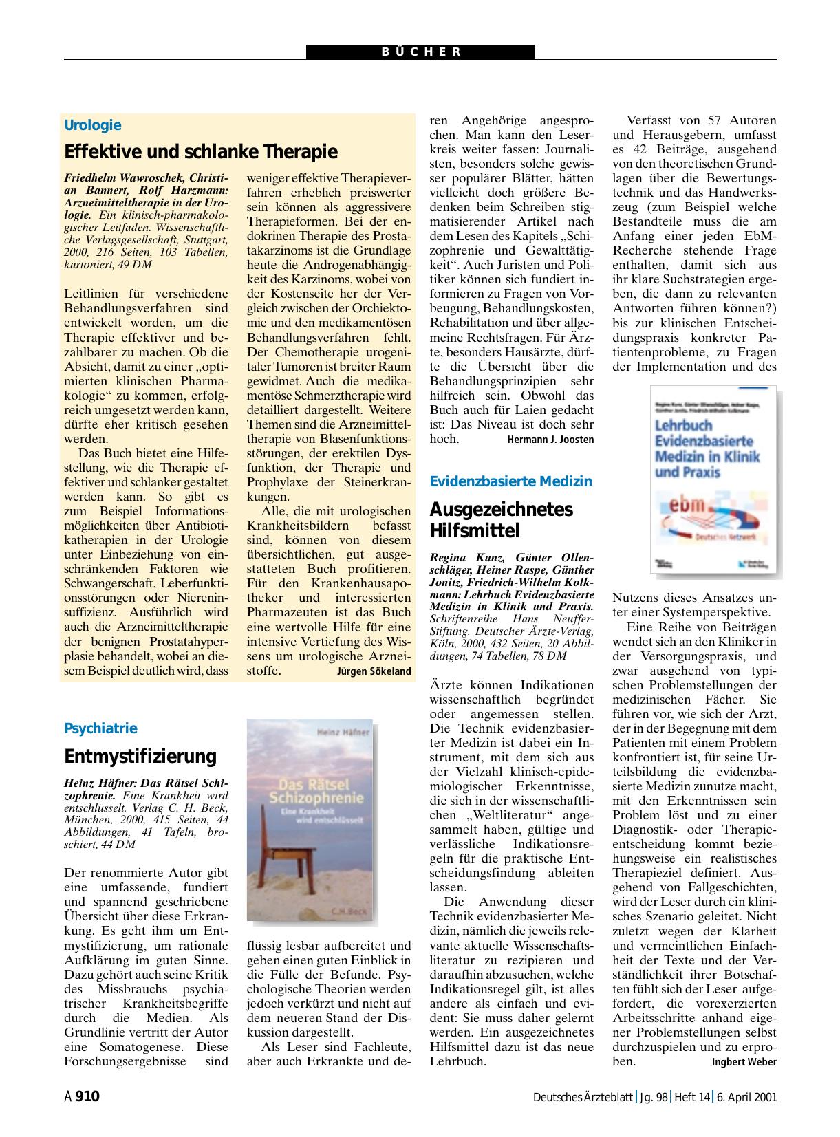 Vorschauseite 1: Das Rätsel Schizophrenie