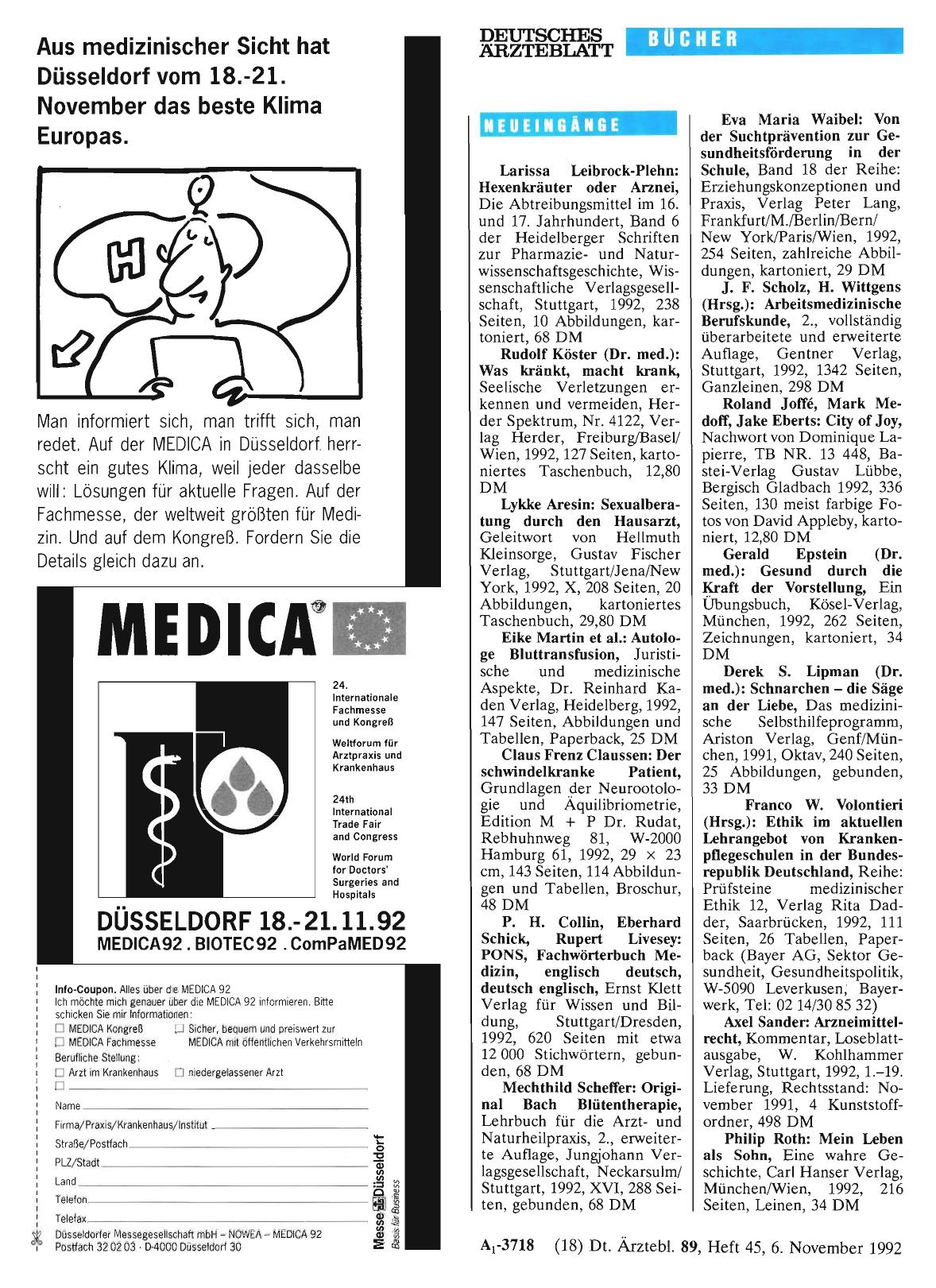 Vorschauseite 1: Neueingänge