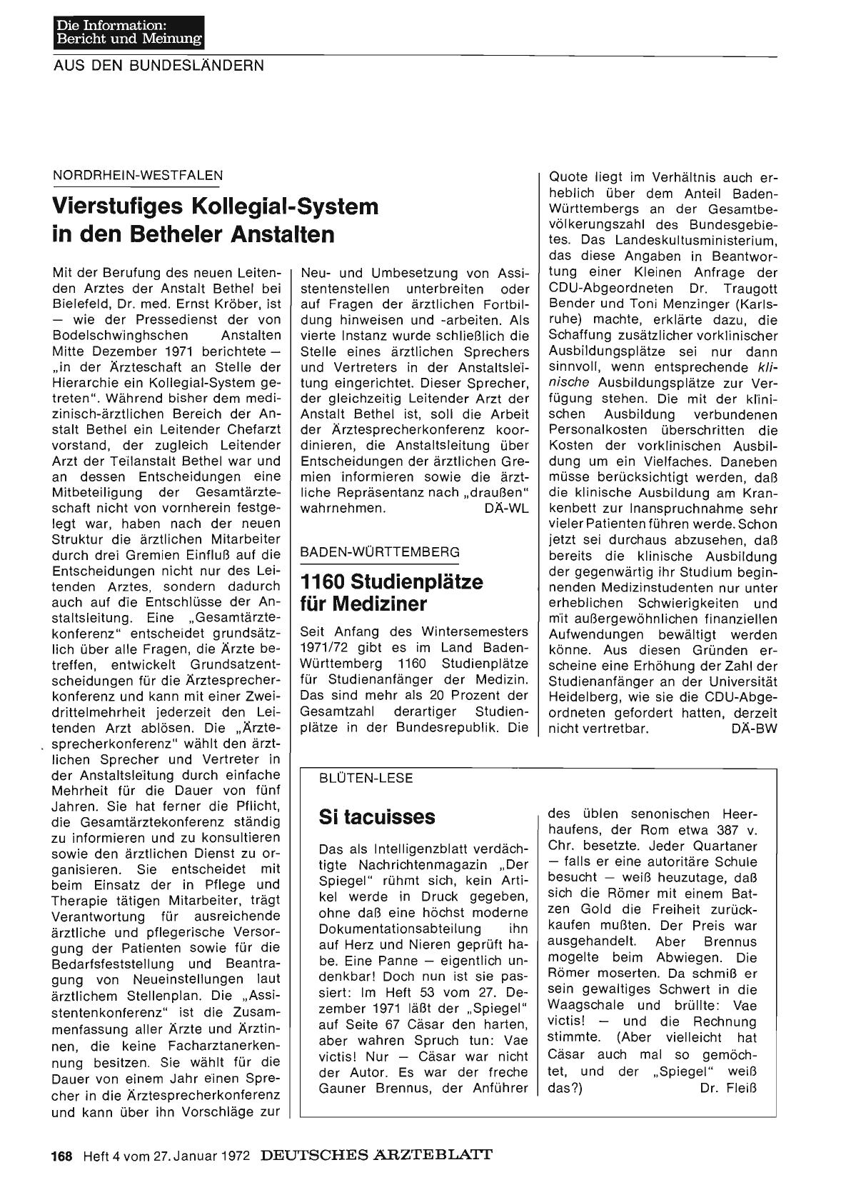 Vorschauseite 1: Nordrhein-Westfalen: Vierstufiges Kollegial-System in den Betheler Anstalten