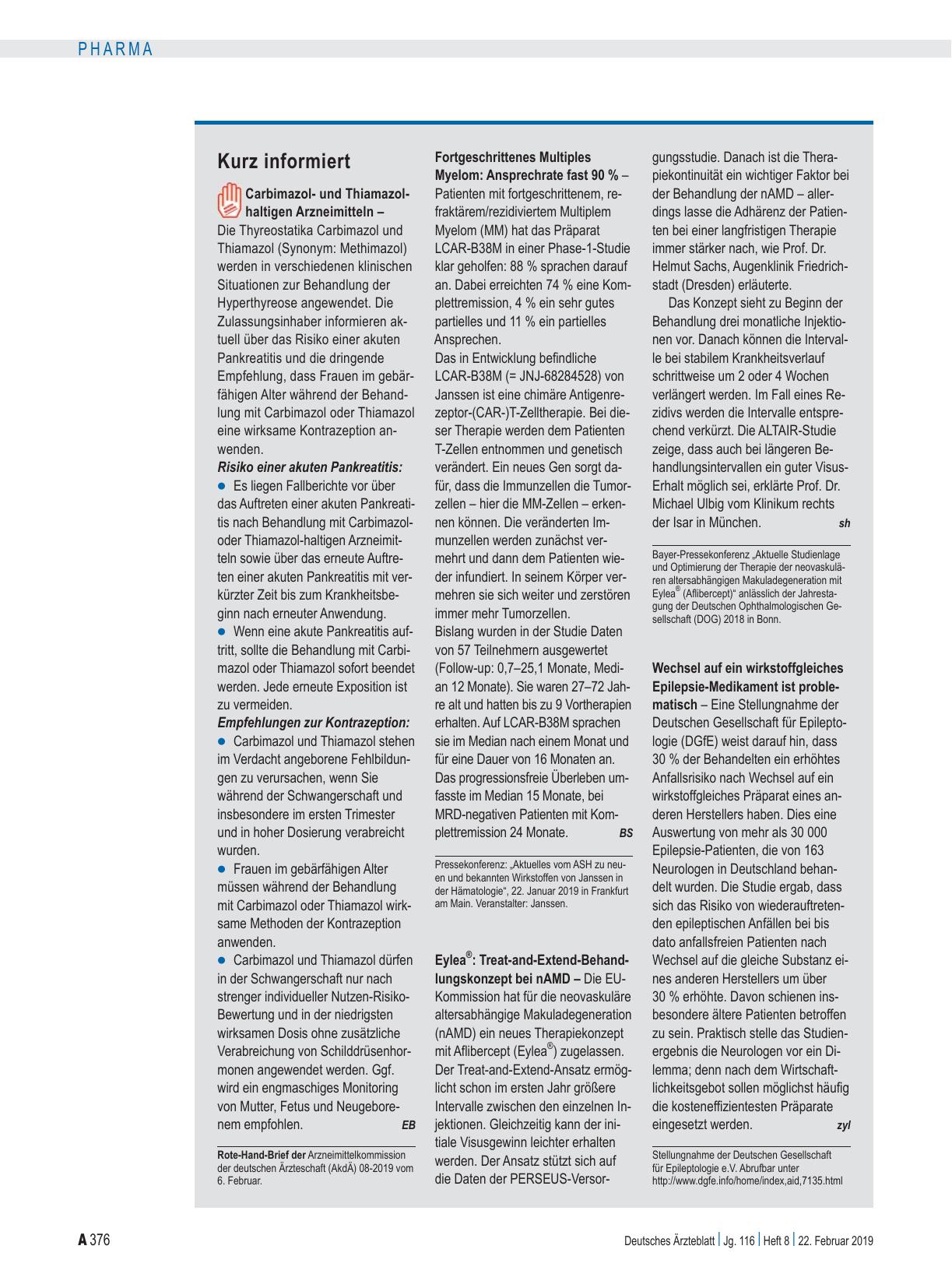 Vorschauseite 1: Kurz informiert