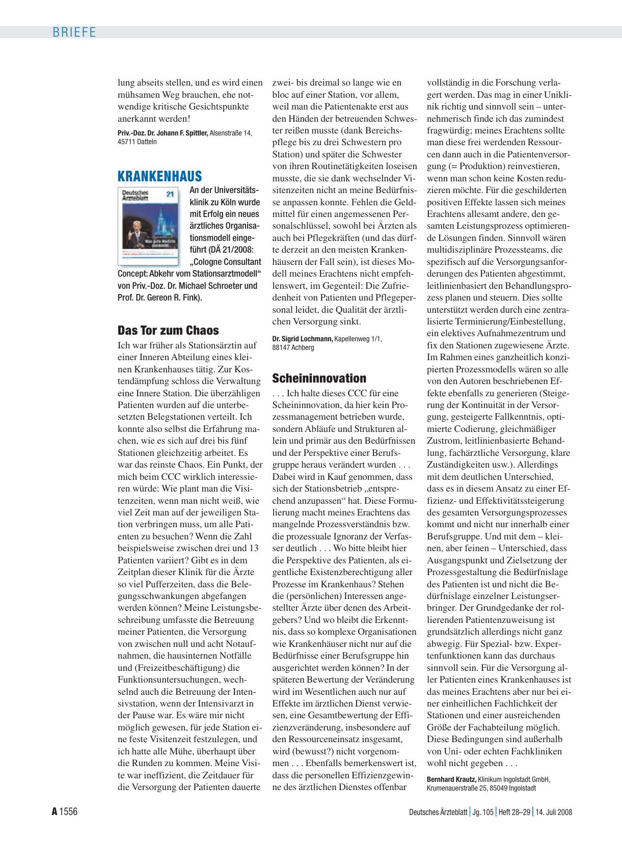 Vorschauseite 1: Krankenhaus: Scheininnovation