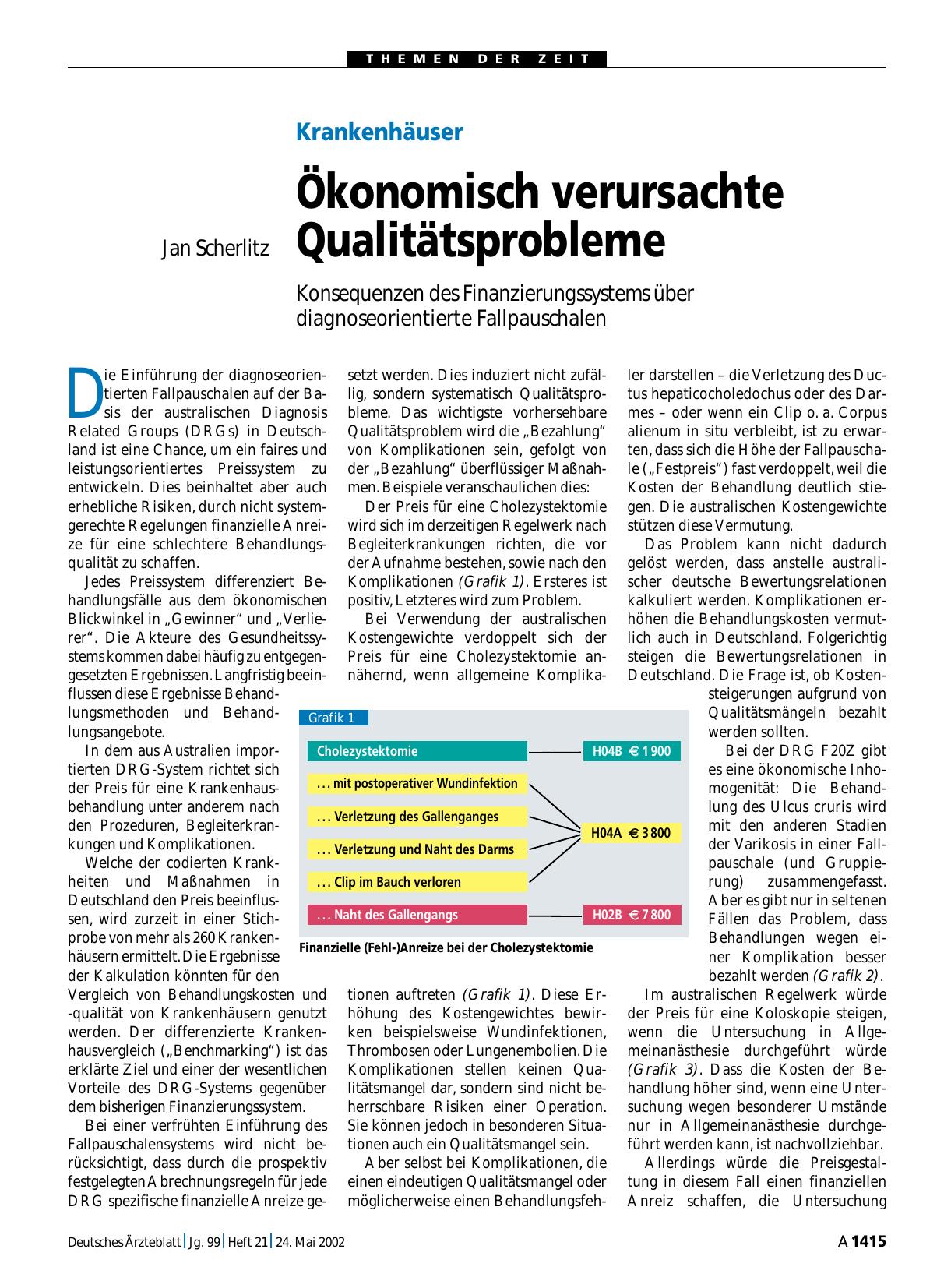 Vorschauseite 1: Krankenhäuser: Ökonomisch verursachte Qualitätsprobleme