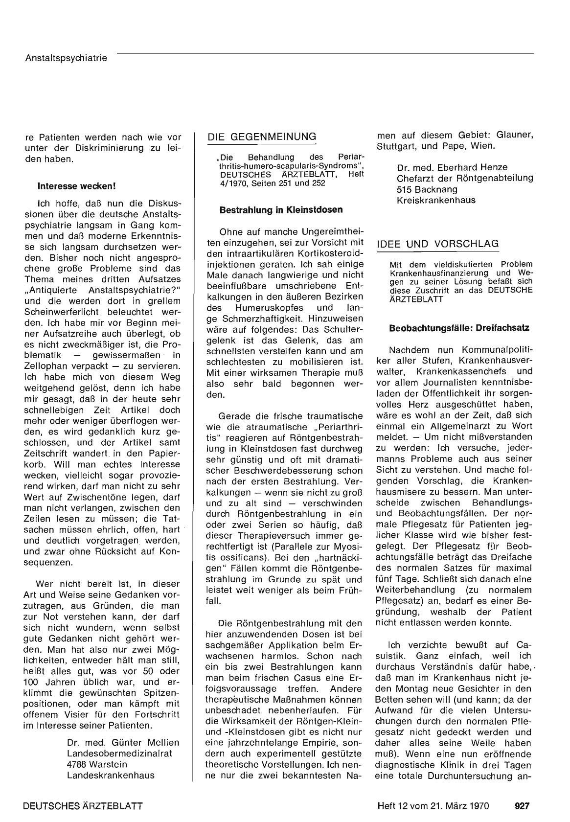 Vorschauseite 1: Die Gegenmeinung: Bestrahlung in Kleinstdosen