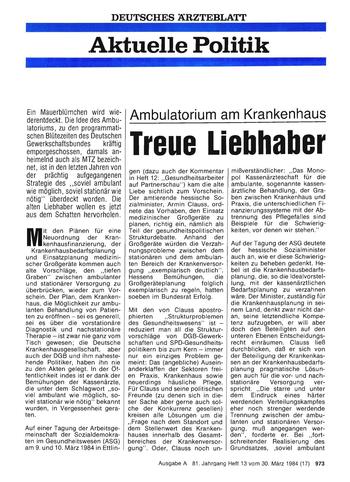Vorschauseite 1: Ambulatorium am Krankenhaus Treue Liebhaber
