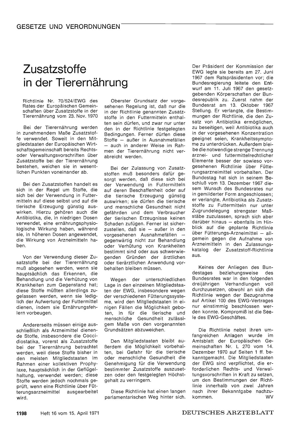 Vorschauseite 1: Zusatzstoffe in der Tierernährung