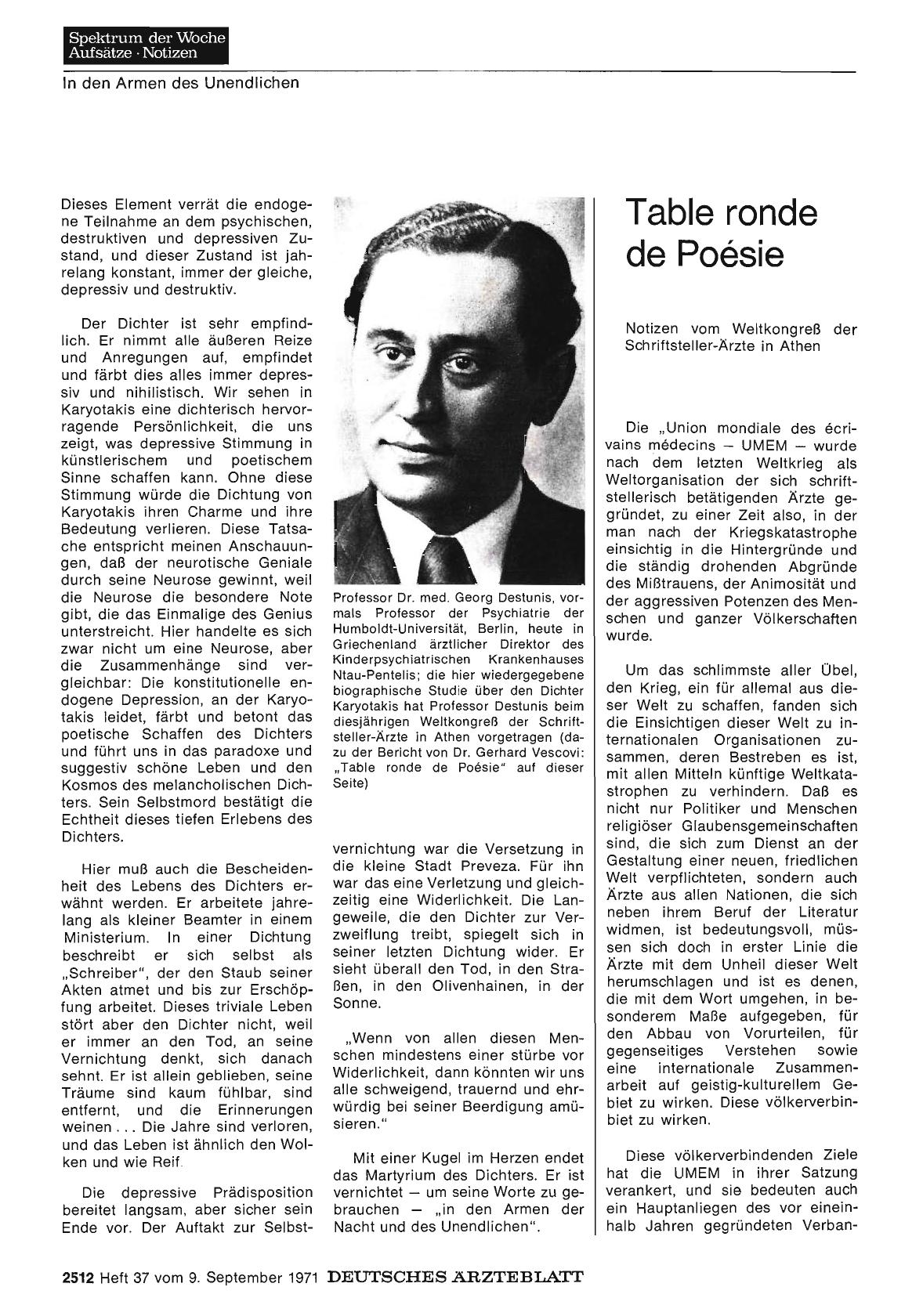 Vorschauseite 1: Table ronde de Poésie