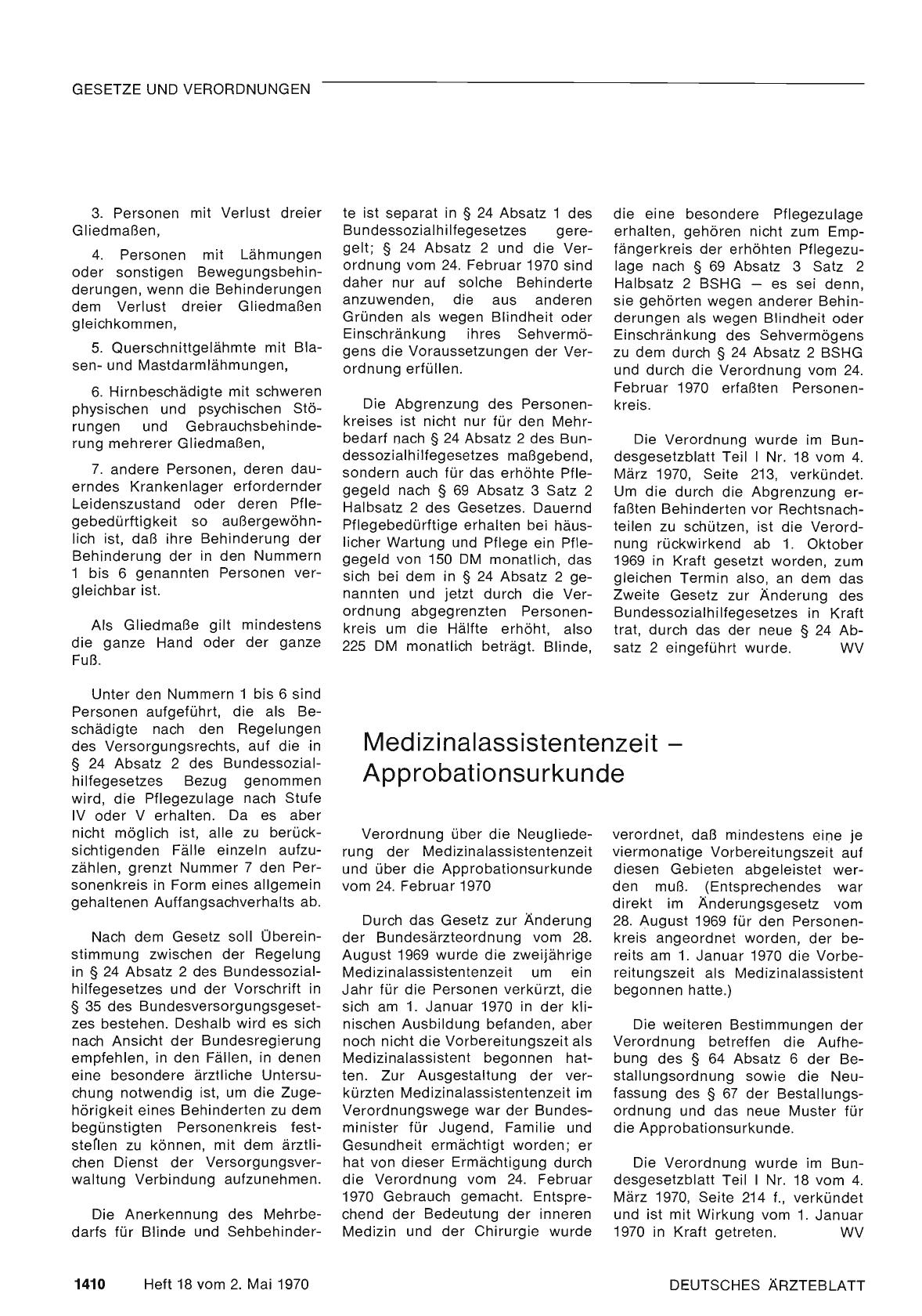 Vorschauseite 1: Medizinalassistentenzeit — Approbationsurkunde