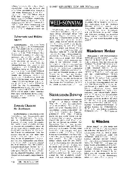 Vorschauseite 1: Zuwenig Chancen für Ärztinnen