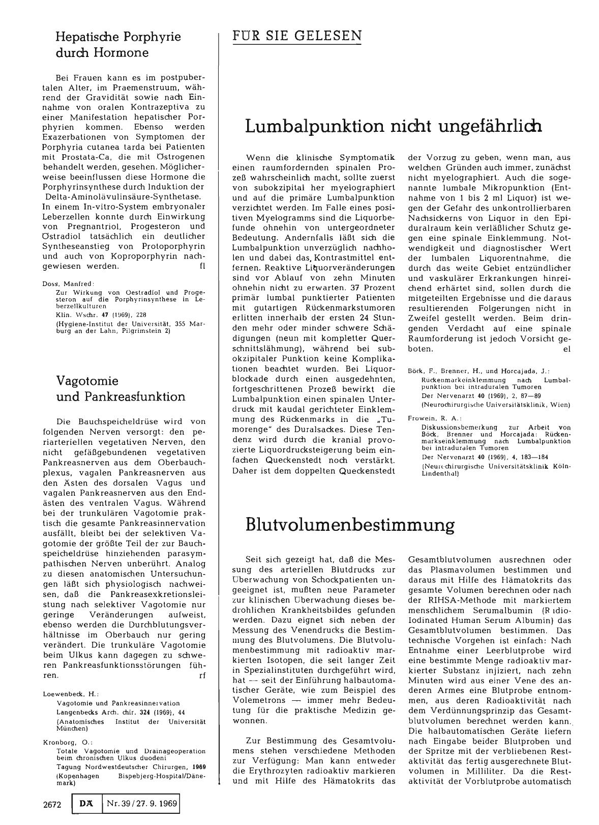 Vorschauseite 1: Lumbalpunktion nicht ungefährlich
