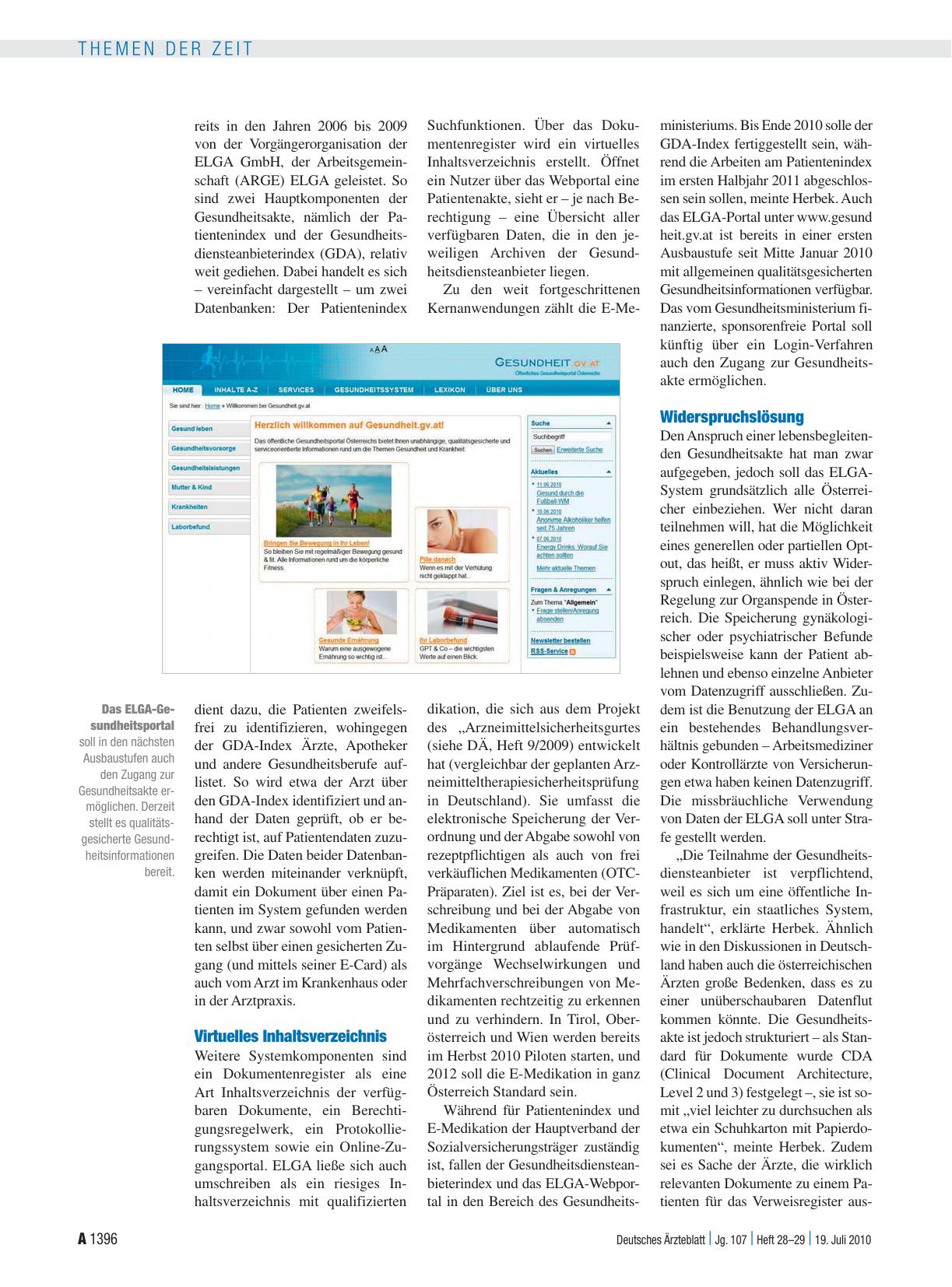 Vorschauseite 2: E-Health in Österreich: Pragmatischer Ansatz trägt Früchte