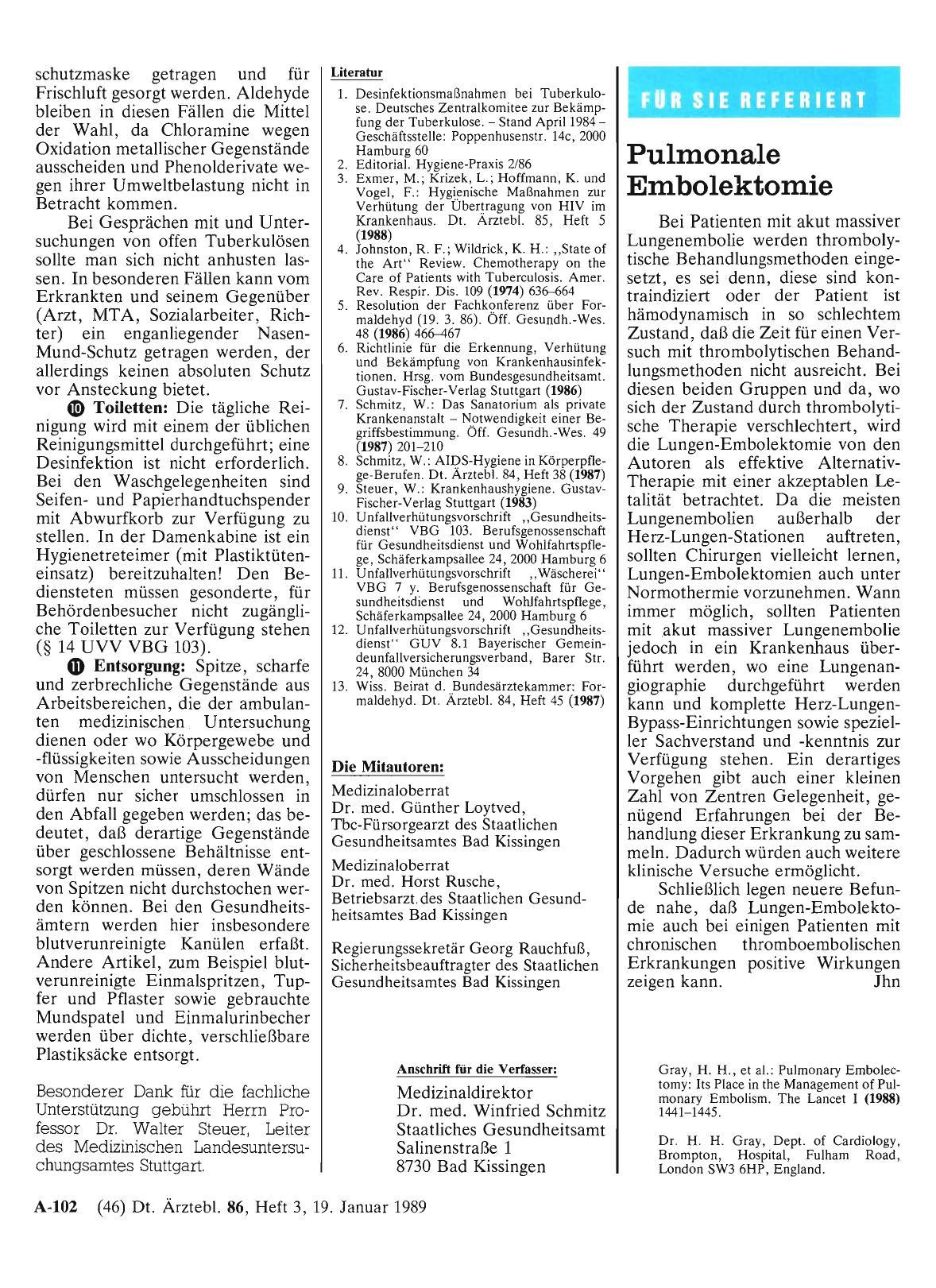 Vorschauseite 1: Pulmonale Embolektomie
