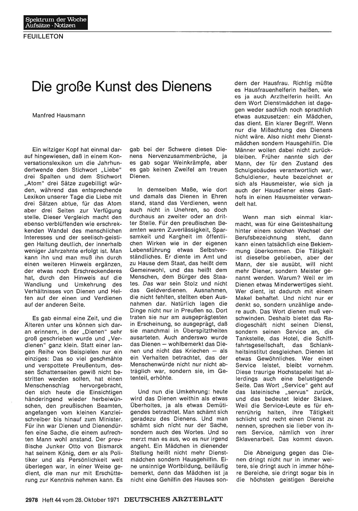 Vorschauseite 1: Die große Kunst des Dienens