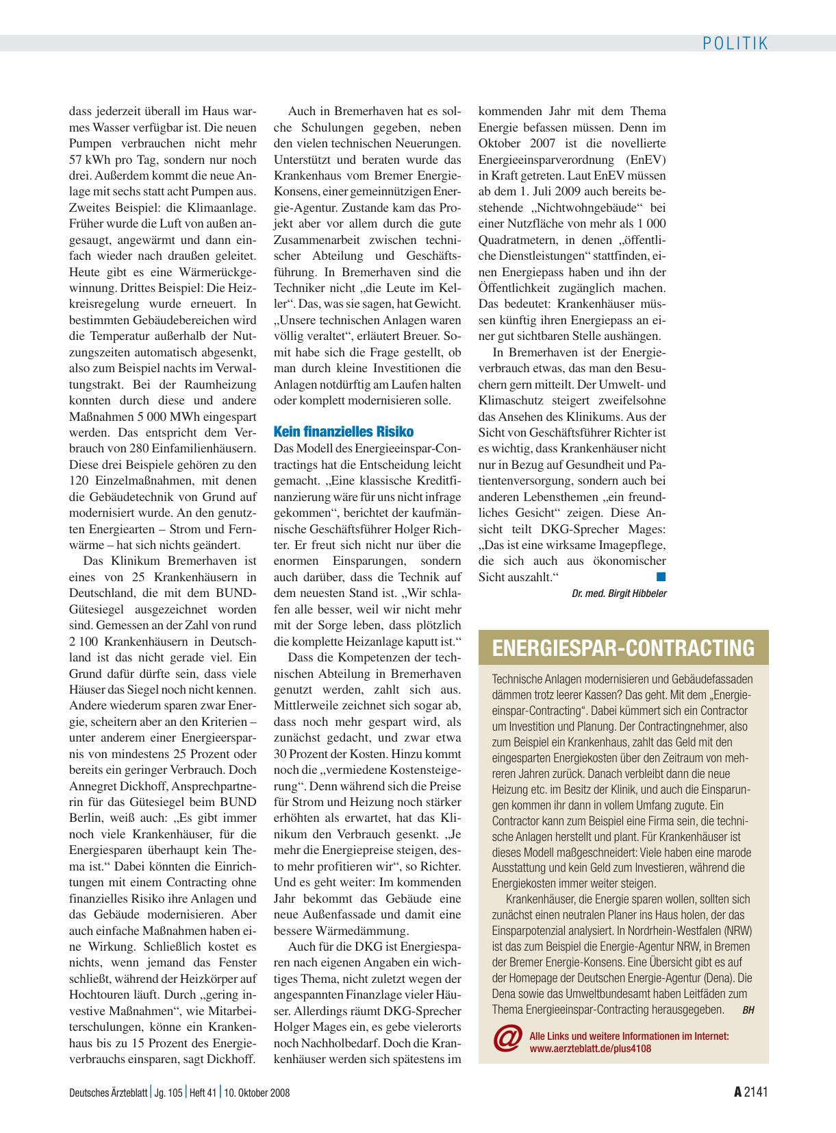 Vorschauseite 1: Energiespar-Contracting
