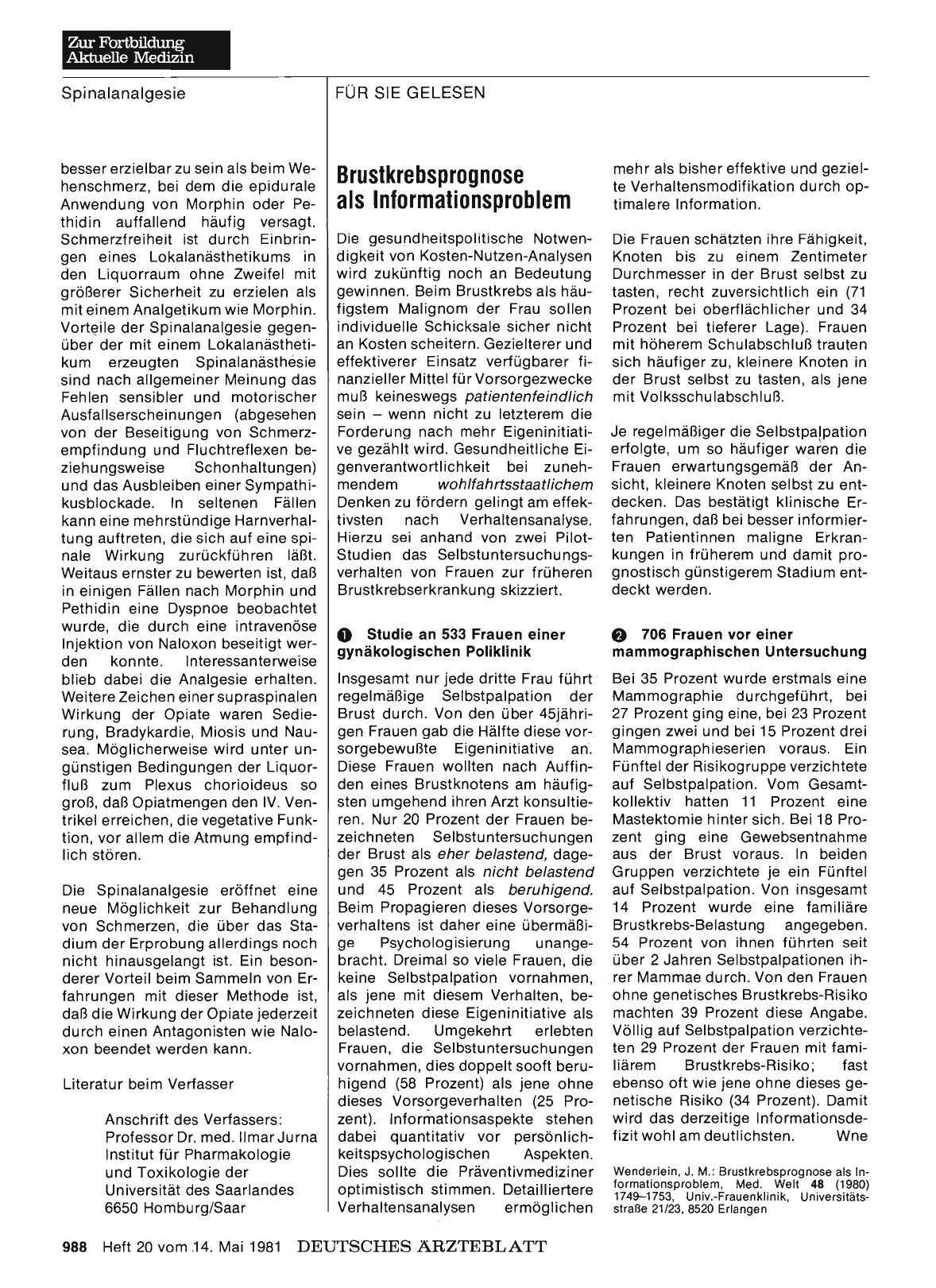 Vorschauseite 1: Brustkrebsprognose als Informationsproblem