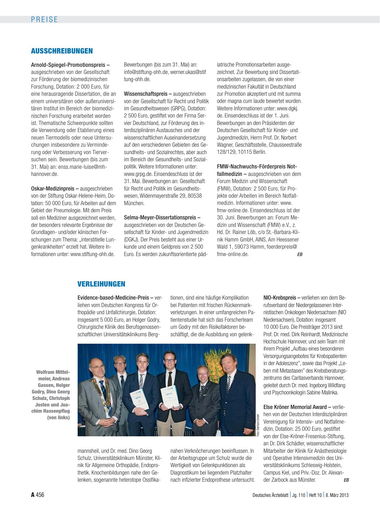Vorschauseite 1: Ausschreibungen
