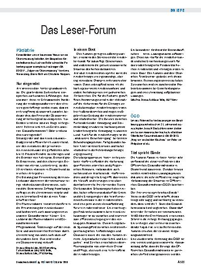 Vorschauseite 1: ÖGD: Titel spricht Bände