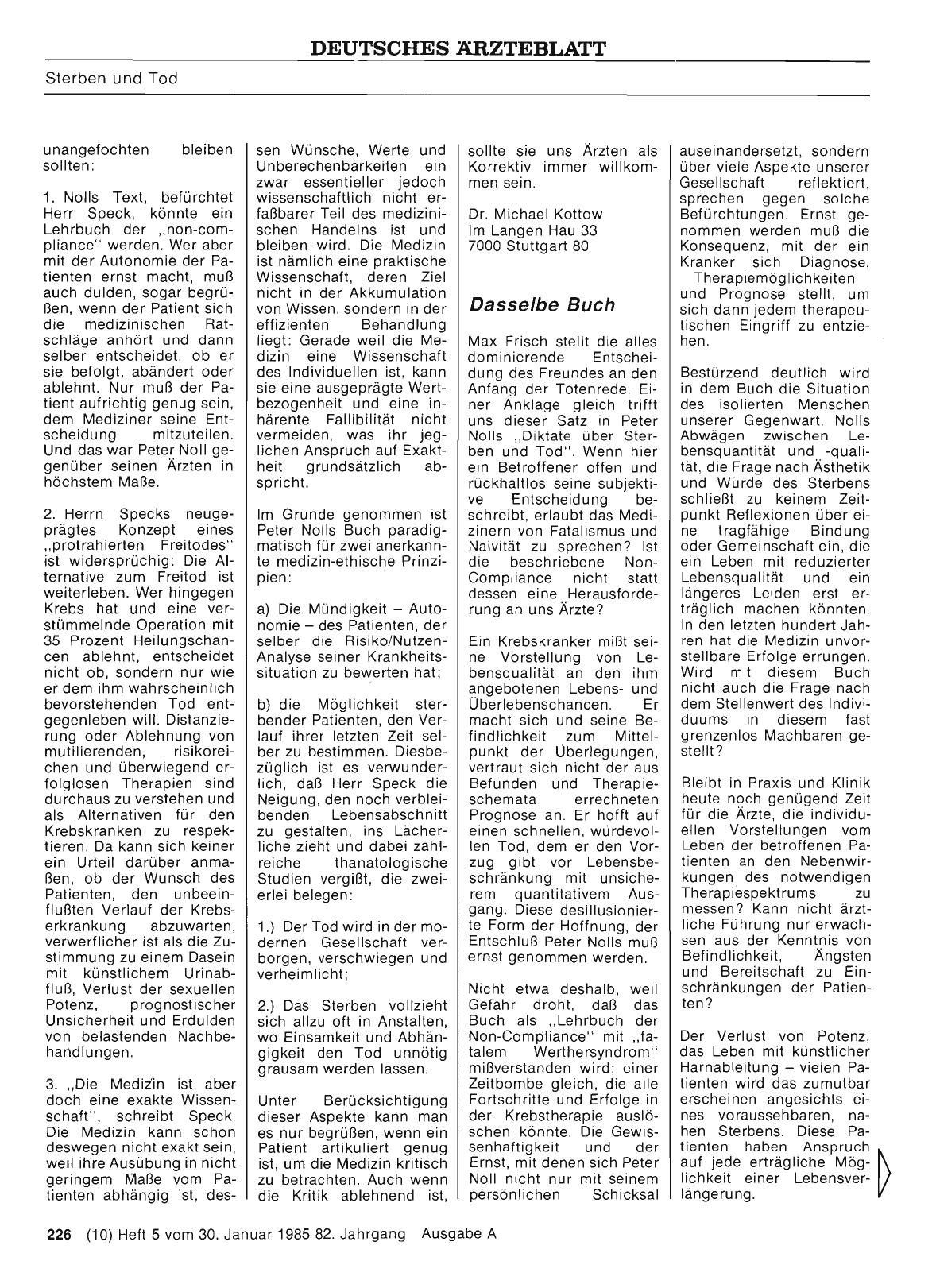 Vorschauseite 1: „. .. nicht sterben als entmündigtes Objekt der Medizin„: Dasselbe Buch