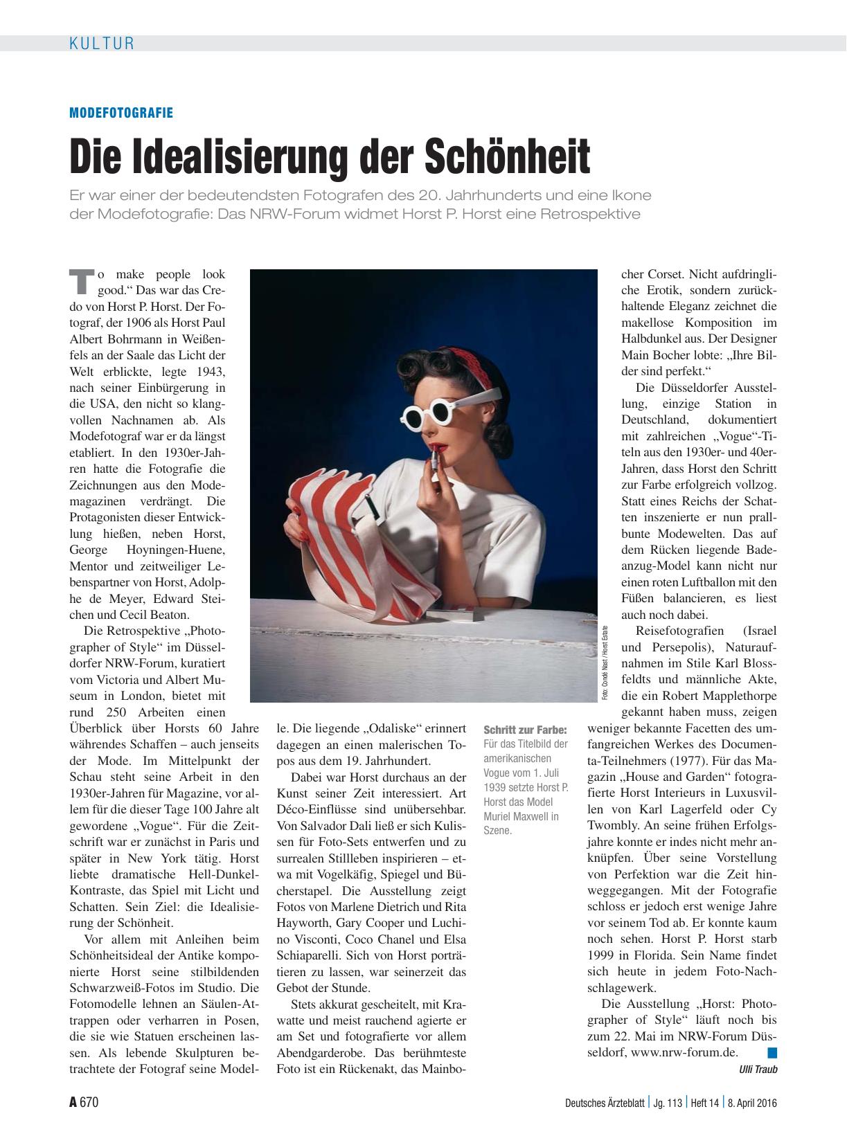 Vorschauseite 1: Modefotografie: Die Idealisierung der Schönheit