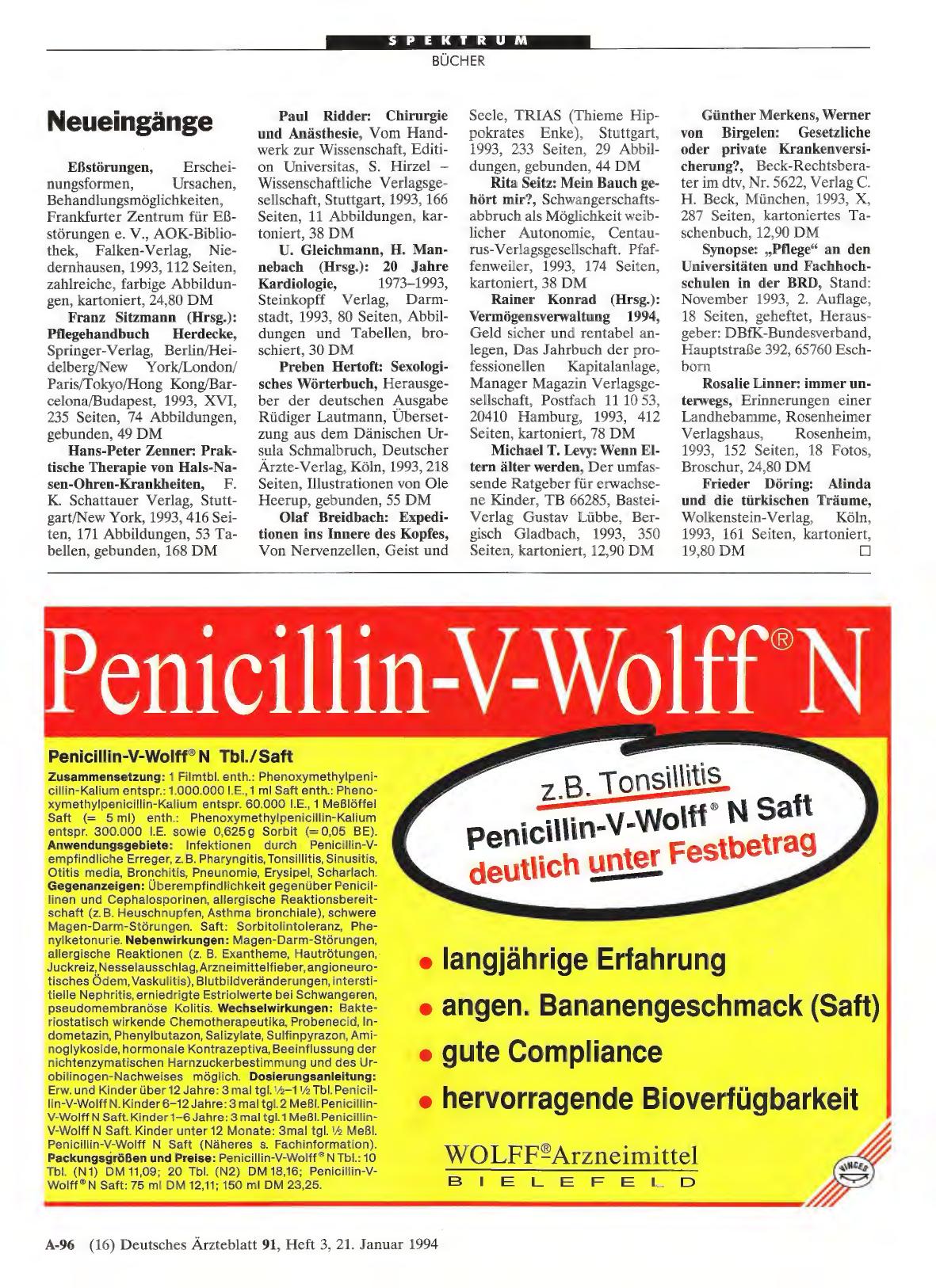 Vorschauseite 1: Neueingänge