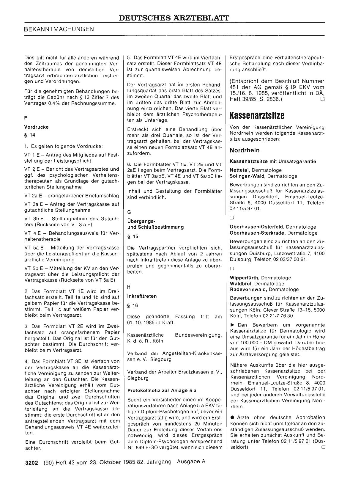 Vorschauseite 1: Kassenarztsitze