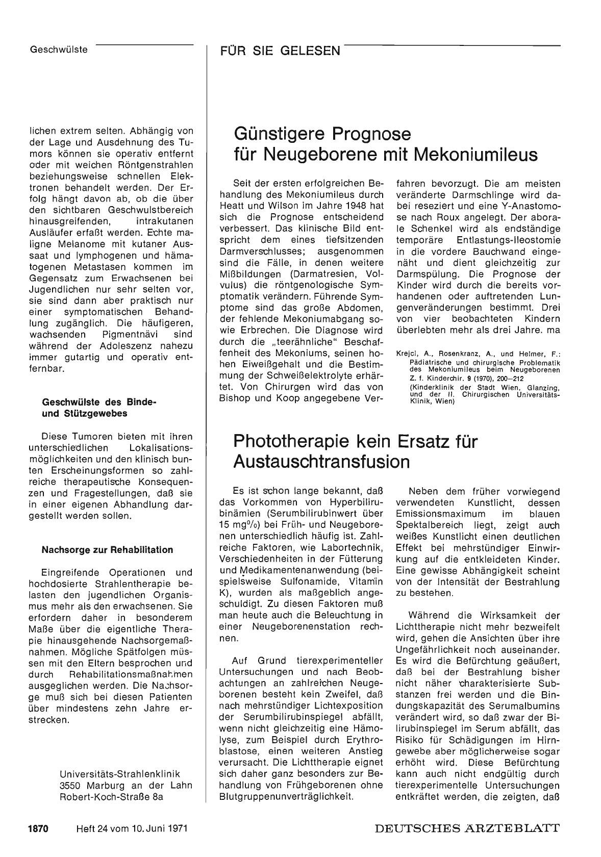 Vorschauseite 1: Günstigere Prognose für Neugeborene mit Mekoniumileus