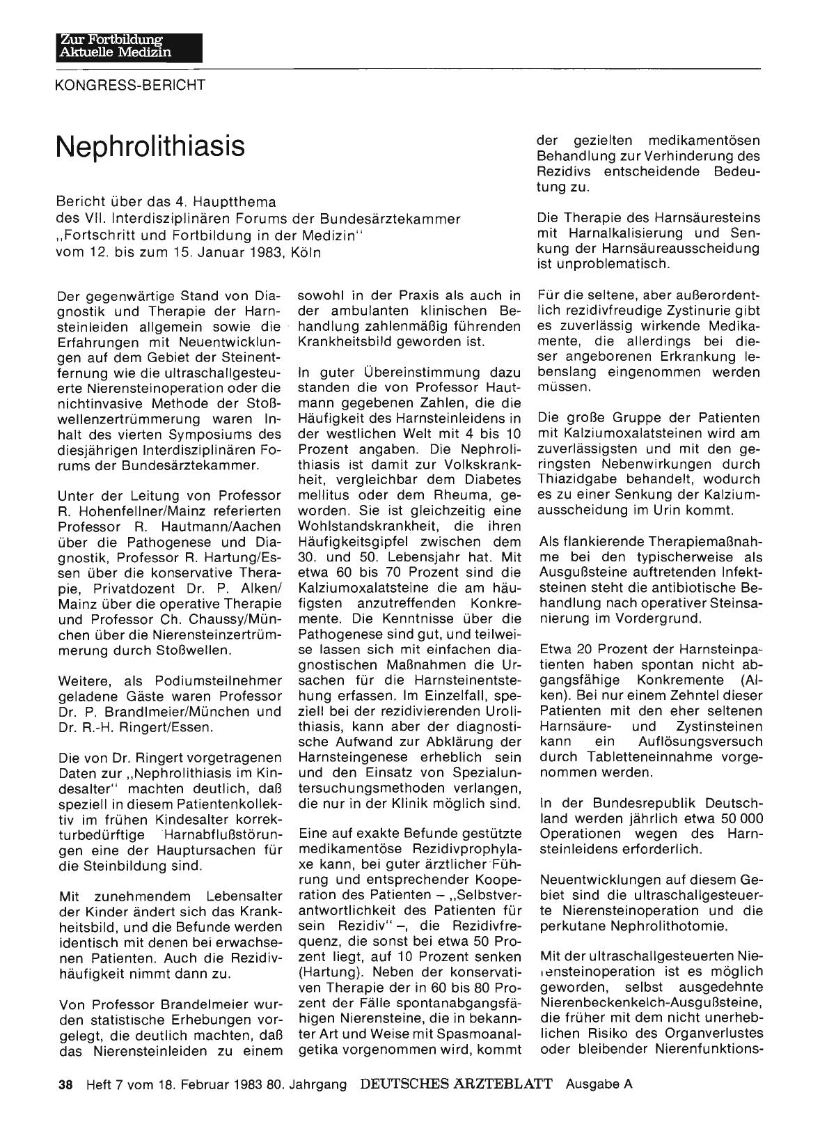 Vorschauseite 1: Nephrolithiasis
