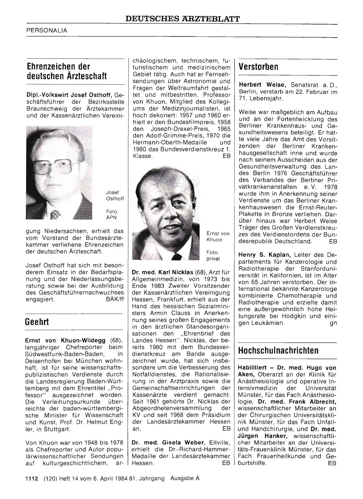 Vorschauseite 1: Geehrt