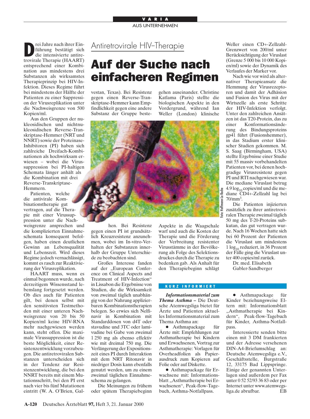 Vorschauseite 1: Informationsmaterial zum Thema Asthma