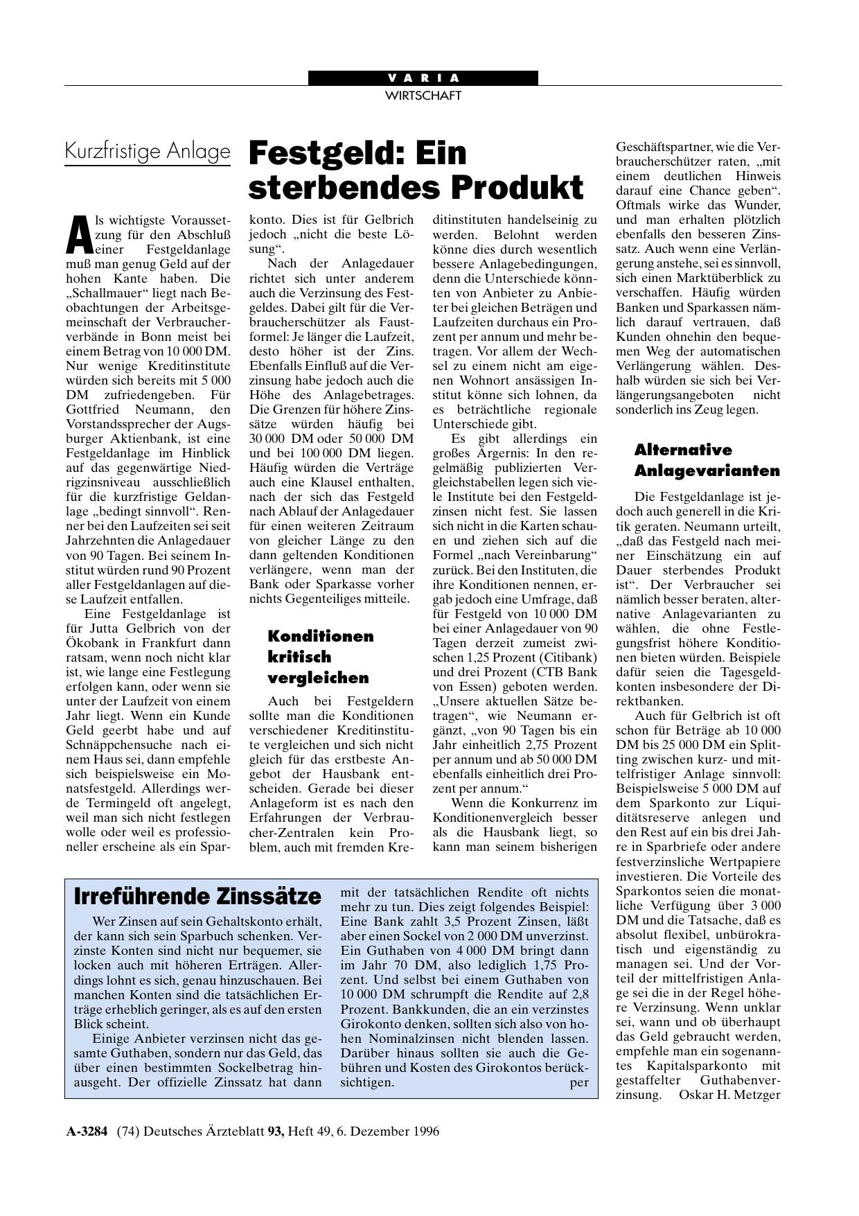 Vorschauseite 1: Irreführende Zinssätze