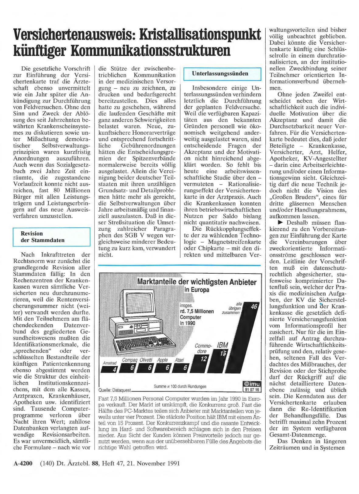 Vorschauseite 1: Versichertenausweis: Kristallisationspunkt künftiger Kommunikationsstrukturen