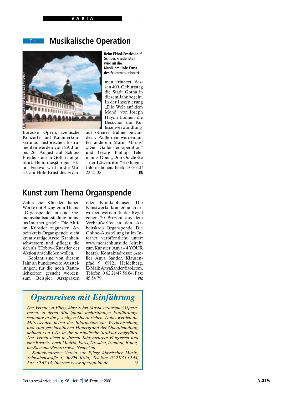 Vorschauseite 1: Kunst zum Thema Organspende