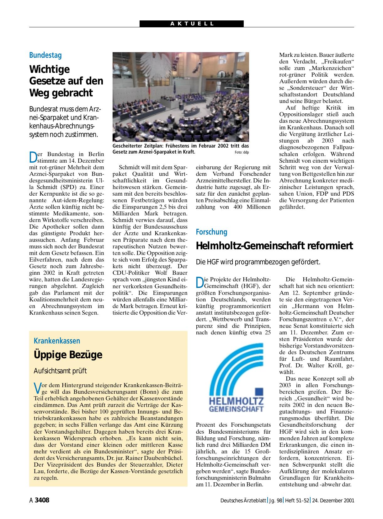 Vorschauseite 1: Krankenkassen: Üppige Bezüge