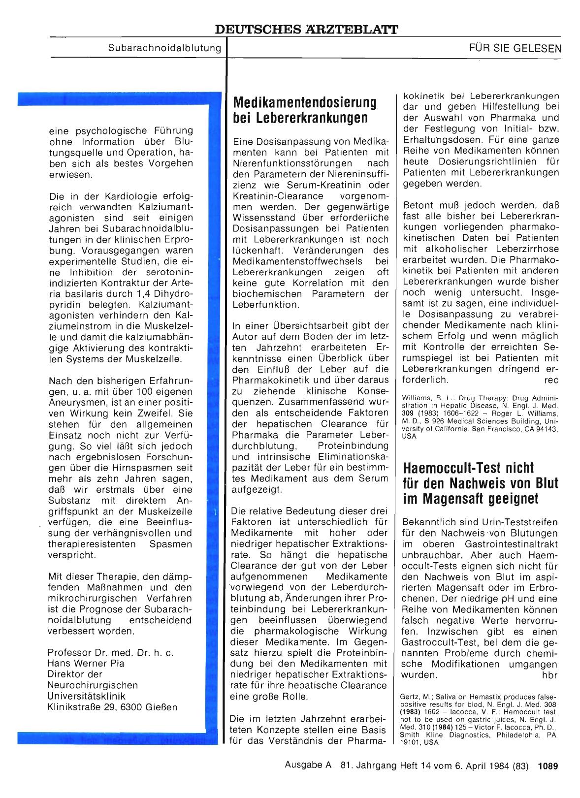 Vorschauseite 1: Medikamentendosierung bei Lebererkrankungen