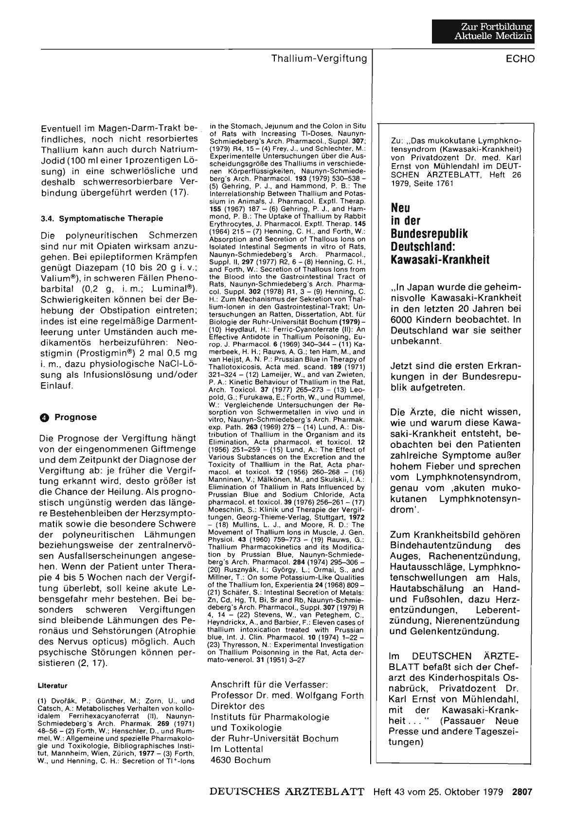 Vorschauseite 1: Neu in der Bundesrepublik Deutschland: Kawasaki-Krankheit
